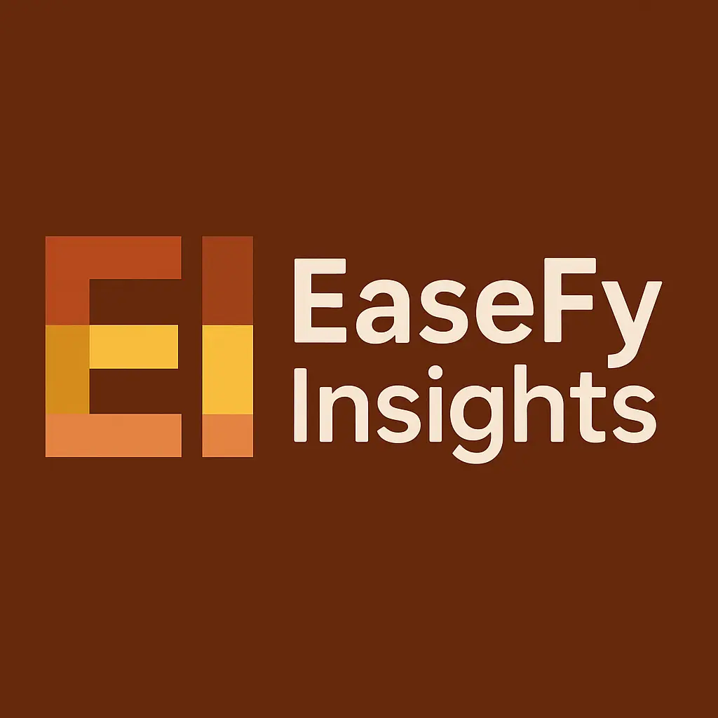 EaseFy Insights SEO dashboard showing traffic analytics and e-commerce performance